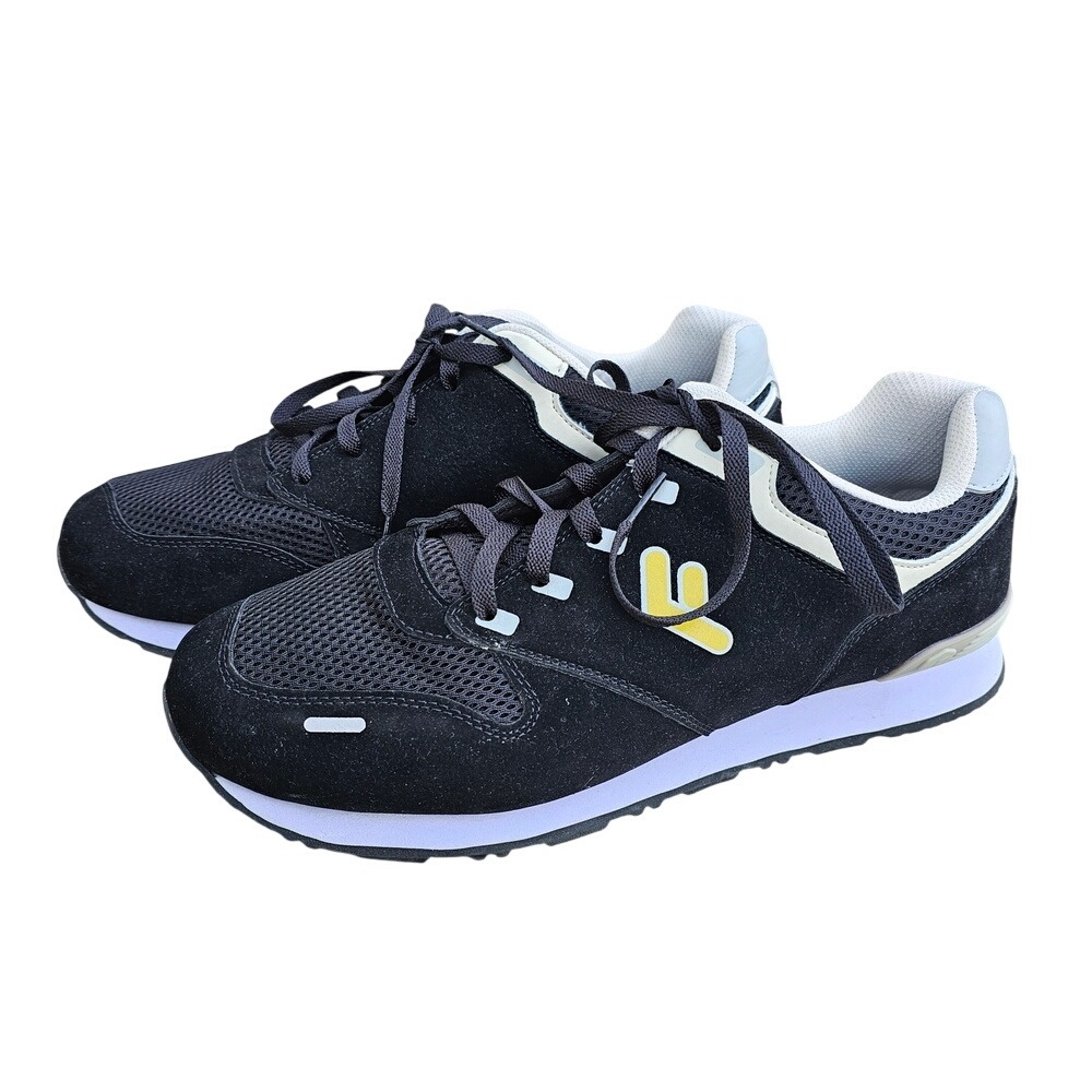 FitVille ArchPower Sneakers Men 13 EW Black Wide Width Trainers Walking Shoe ~
